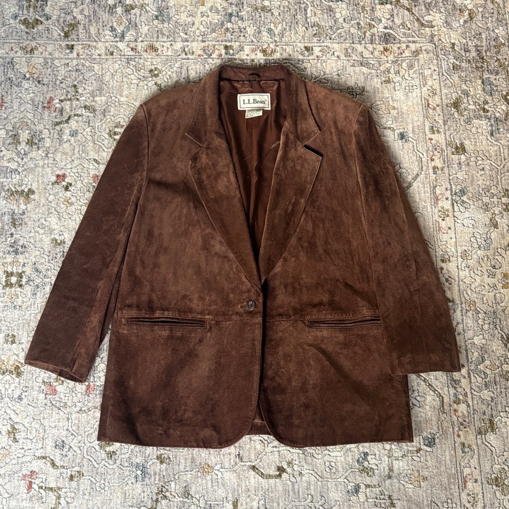 Beautiful Vintage Genuine Leather L.L. Bean Jacket EUC